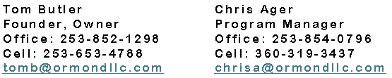 Tom Butler and Chris Ager contact information